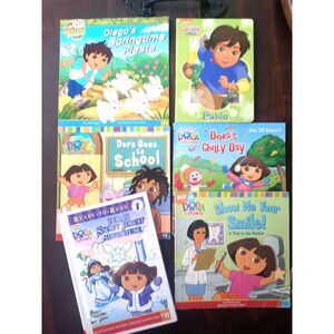 Set of 6 Dora and Diego Children's Books